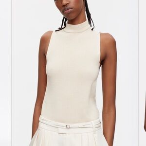 KOTN Women's Knit Mock Tank in Caramel